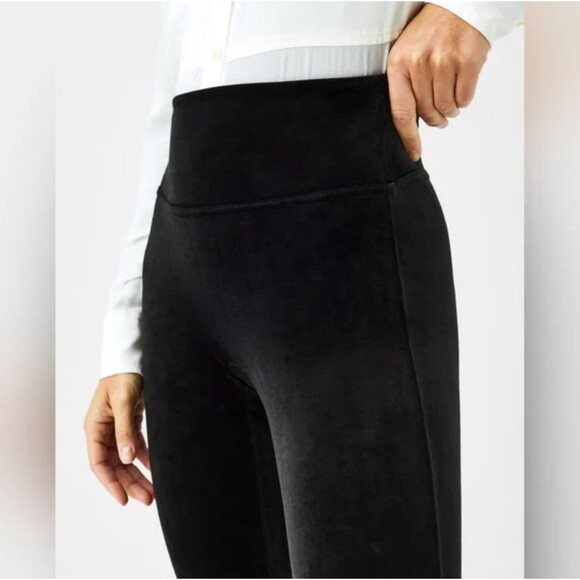 Spanx Velvet Leggings High Waisted Black - Size XL - Picture 1 of 11